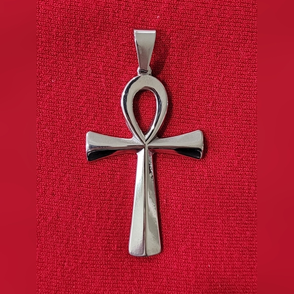 Egyptian Ankh Steel Pendant - Picture 1 of 7